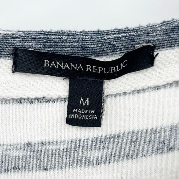 Banana Republic Striped Shift Dress Short Sleeve Pockets Casual Womens Size Med - Picture 6 of 12